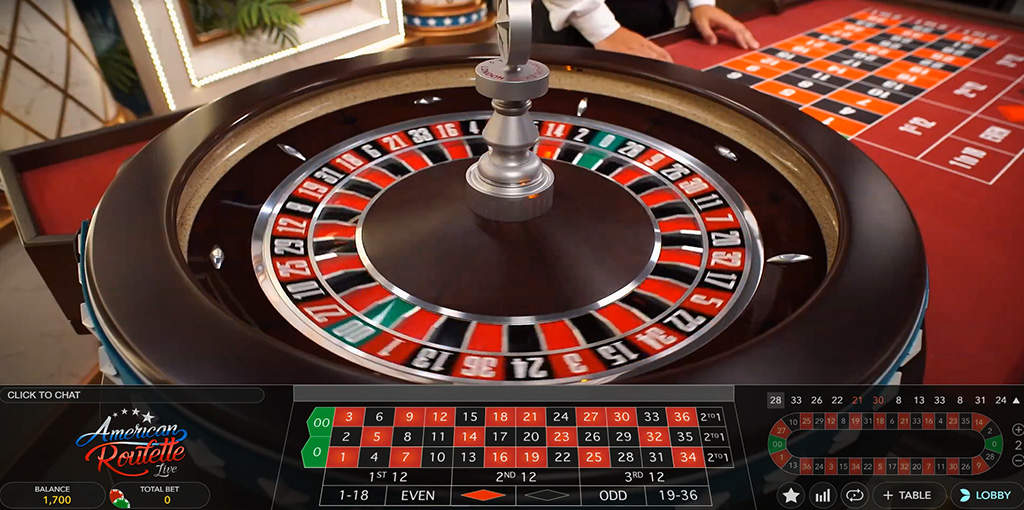 Legendz live dealer casino roulette table