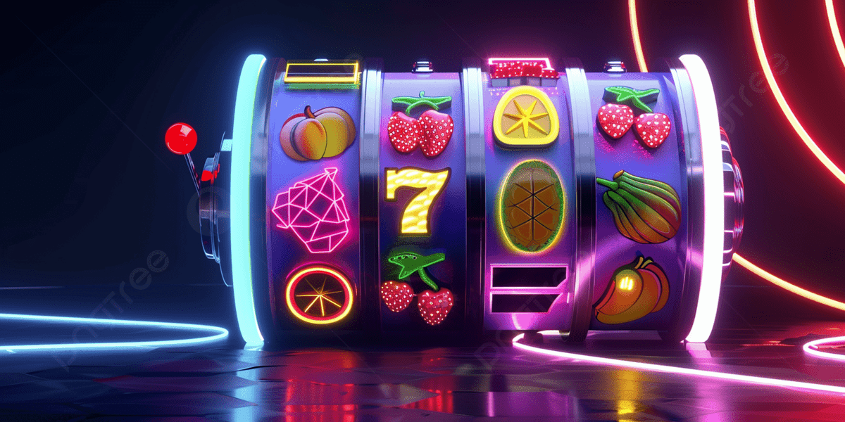 Legendz Casino slots games with gold coins and purple neon lighting